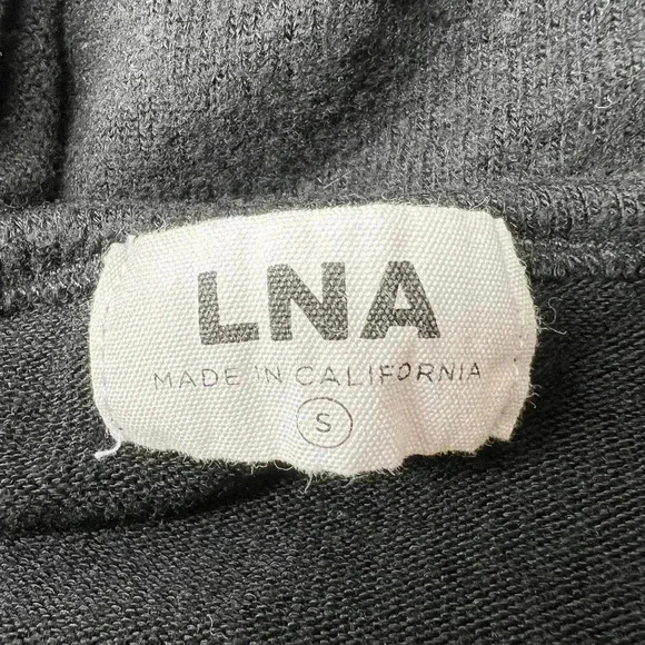 LNA Soft Black Front Cut Out Sweater S - Picture 3 of 4